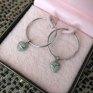 Juicy Couture silver earrings